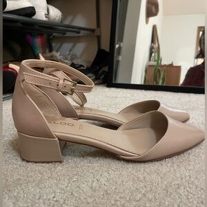Aldo Block Heels - Nude - 6.5